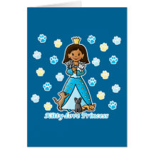 Kitty-Love Princess Greeting Cards
