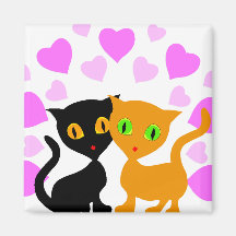 Kitty Love Refrigerator Magnet