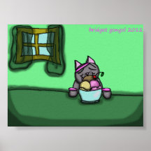 Kitty on a Diet Poster