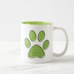 kitty paw print coffee mugs