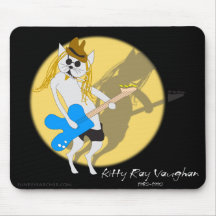 Kitty Ray Vaughan Mouse Mats