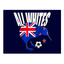 Kiwi All Whites logo shirts and gifts Postcards