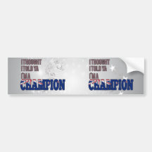Kiwi and a Champion Bumper Stickers