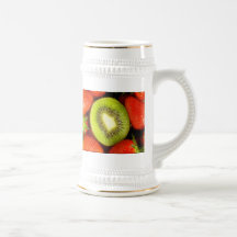 Kiwi and Strawberry Mugs