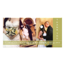 KIWI GREEN UNION | WEDDING THANK YOU CARD PHOTO CARD