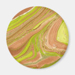 Kiwi Lime & Brown Marbling Magnet