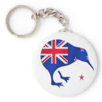 kiwi New Zealand flag soccer football gifts Key Chain