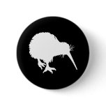 Kiwi Silhouette Pinback Button