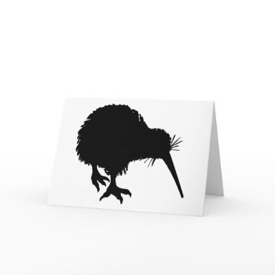 Kiwi Silhouette Cards by silhouette_emporium