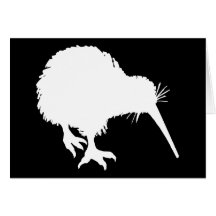 Kiwi Silhouette Card