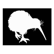 Kiwi Silhouette Postcards