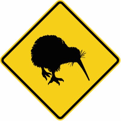 Kiwi Warning Photo Sculptures by silhouette_emporium