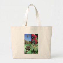 Kiwiana New Zealand native flora Canvas Bag