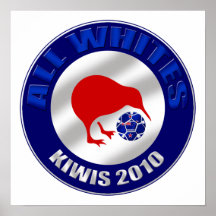 Kiwis 2010 All Whites New Zealand Soccer gifts Print