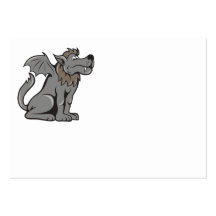 Kludde Wild Dog With Wings Business Card