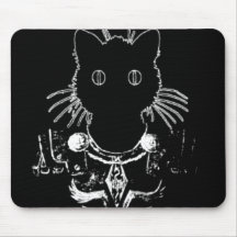 knight kitty cat mousepads