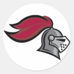 Knight's Helmet Round Sticker