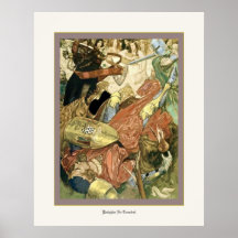Knights In Combat Print
