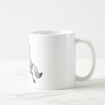 knights templar riding horse sword and shield mug