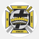 Knights Templar Round Stickers