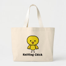 Knitting Chick Canvas Bags