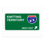 Knitting Next Exit Postcard