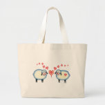 KNITTING SHEEP BAG by SHARON SHARPE