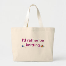 knitting tote bag