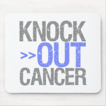 Knock Out Cancer - Stomach Cancer Mousepad