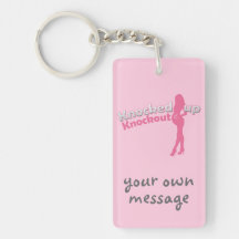 Knocked Up Knockout Baby Shower Mom-to-Be Acrylic Key Chains