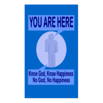 Know God, Know Happiness - Tract Card / business cards