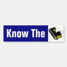 Know The Bible Bumper Sticker