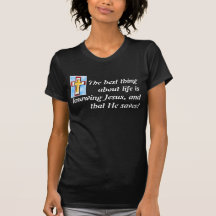 Knowing Jesus Saves Tee shirt