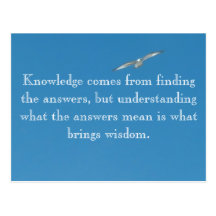 Knowledge comes from... postcards