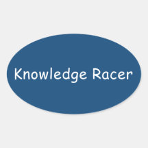 "Knowledge Racer" Sticker