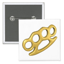 Knuckle Up Pinback Button