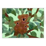 Koalas in the Eucalyptus Card