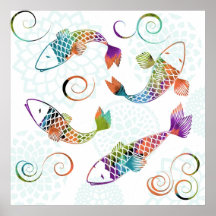 Koi by andrea posters
