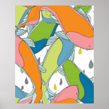 Koi Patterns - Poster