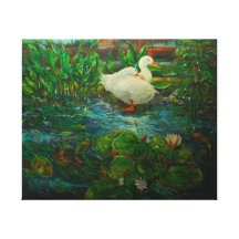 Koi Pond Gallery Wrapped Canvas