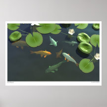 Koi Pond Print