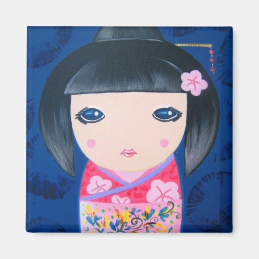 Kokeshi Doll - Harumi Fridge Magnets