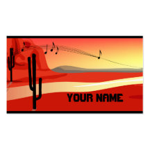 Kokopelli Sunset Business Card