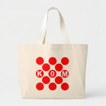 KOM Red Dots Canvas Bags