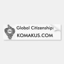 Komak Global Citizenship Bumper Sticker