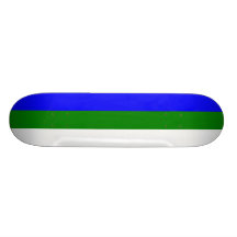 Komi, Russia flag Custom Skate Board