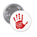 Kony 2012 Handprint Stop Joseph Kony Pins