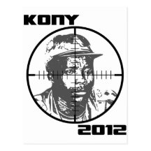 Kony 2012 Joseph Kony Target Crosshairs Postcard