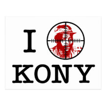 Kony 2012 Joseph Kony Target Crosshairs Postcards