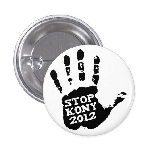 Kony 2012 Stop Joseph Kony Hand Pinback Button